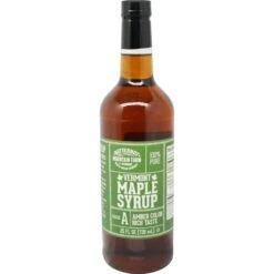 Amber Round Bottle Vermont Maple Syrup - 25 Oz