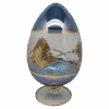 Blue Glass Etched Egg With Gold Accents -Christmas Decoration Store acpnzj6nyqbmdqwb9nbw