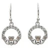White Swarovski Crystal Claddagh Drop Earrings -Christmas Decoration Store aeipv5co2mfgvlmn5rzf