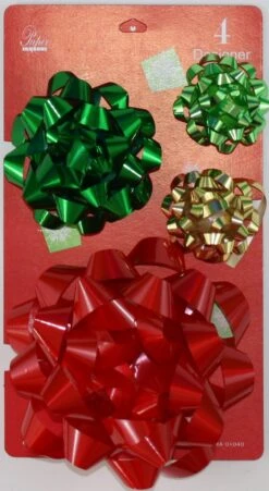 Confetti Bow 4 Pack - Burg/Gold -Christmas Decoration Store ao3y41jpifztd7p7ry8e