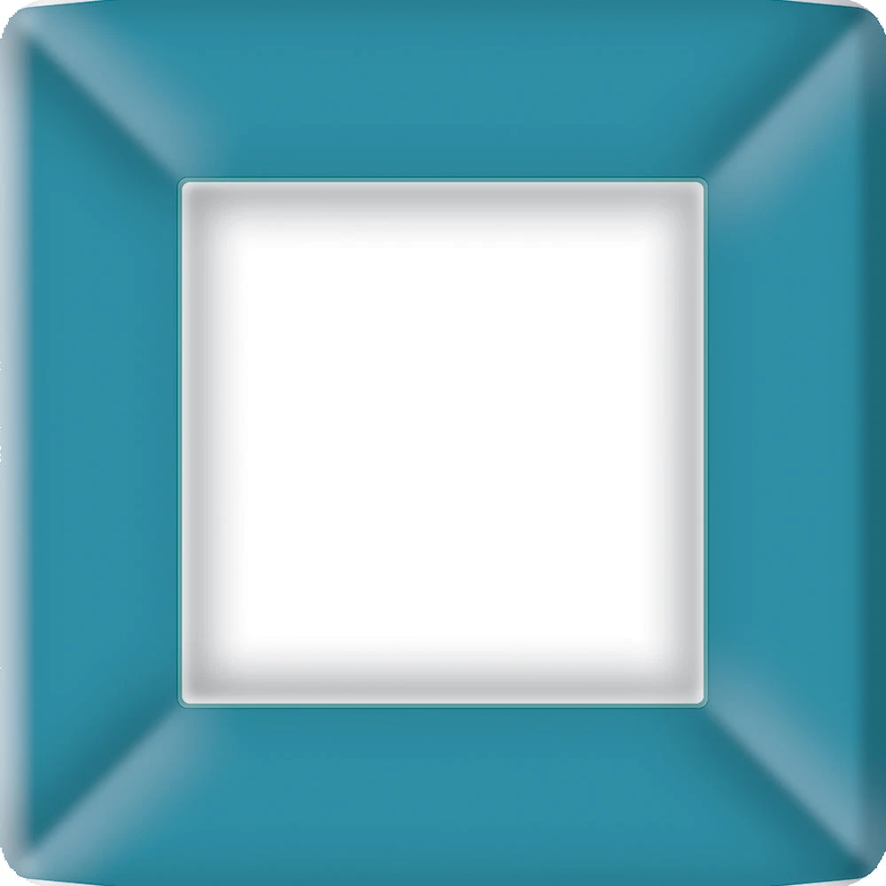 Classic Linen On Ice Blue - Square Paper Dinner Plate 4 Classic Linen On Ice Blue - Square Paper Dinner Plate - Image 2