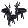 Iron Matte Black Reindeer Candle Holder 3 Piece Set -Christmas Decoration Store au6xdpnl7h3sepzkpior