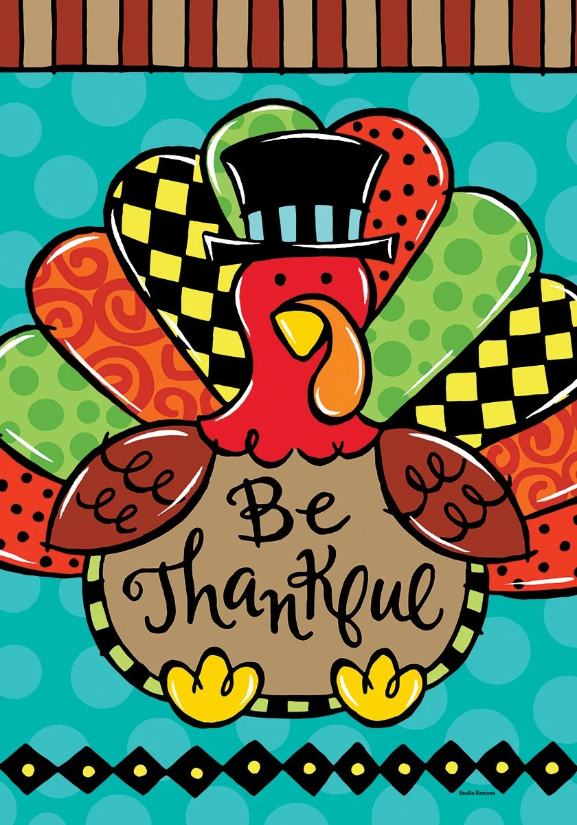 Whimsy Turkey - Flag - 28x40 4 Whimsy Turkey - Flag - 28x40 - Image 2