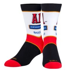 A1 Steak Sauce Crew Socks