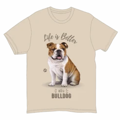 Life Is Better With A Bulldog T-Shirt - -Christmas Decoration Store b5y59dwrfdtpmabwmg2b