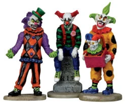 Lemax Evil Sinister Clowns - Set Of 3