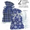 X- Large Pull String Gift Bag - 2 Pack Blues -Christmas Decoration Store bhu0mxz9gqzzkh64vc8l