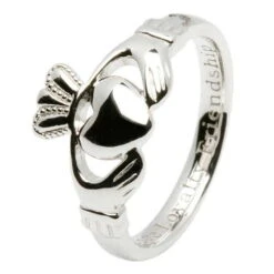 Ladies Claddagh Comfort Fit Silver Ring - Size -Christmas Decoration Store bjph88sypmura1lonfrn
