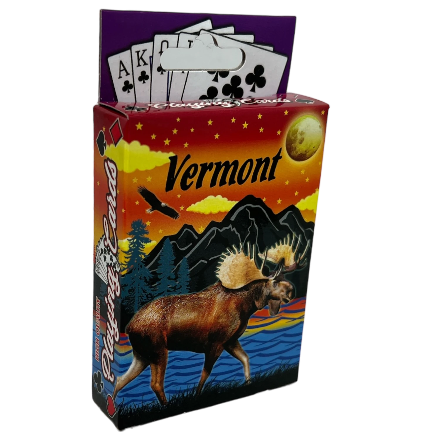 Vermont Moose Sunset Playing Cards 3 Vermont Moose Sunset Playing Cards