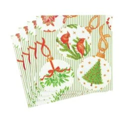 Botanical Ornaments Paper Cocktail Napkins