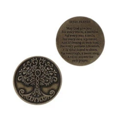 Roman Irish Prayer - Tree Of Life Token
