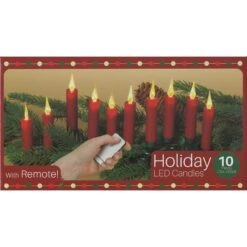 4 Inch LED Clip On Candle - 10 Piece Set - Red -Christmas Decoration Store bykqrcz9f9uqba9raaqm