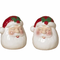 Santa Salt And Pepper Shakers