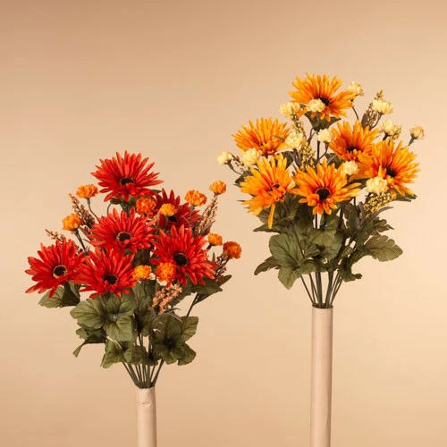 18 Inch Chrysanthemum Bush - Orange 3 18 Inch Chrysanthemum Bush - Orange