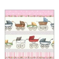 Paper Cocktail Napkin - Bambino - Rose