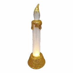 Kurt Adler Light-Up LED Glittered 6 Inch Candle - -Christmas Decoration Store csjujedo7kimtshgror5