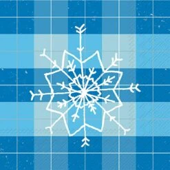 Mad For Plaid Cocktail Napkin - Snowflake 7 Mad For Plaid Cocktail Napkin - Snowflake -Christmas Decoration Store daiznic2nf1hxkvwwtdy