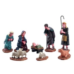 Lemax Nativity Village 3 Inch Figurines - 8 Piece Set