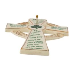 Kurt Adler Porcelain Irish Cross Ornament -Christmas Decoration Store dzjtudj8czn4ycio6abc
