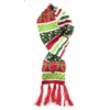 Kurt Adler Battery-Operated LED Christmas Knit Scarf - Red -Christmas Decoration Store e5gfr4nfpteygenosbow