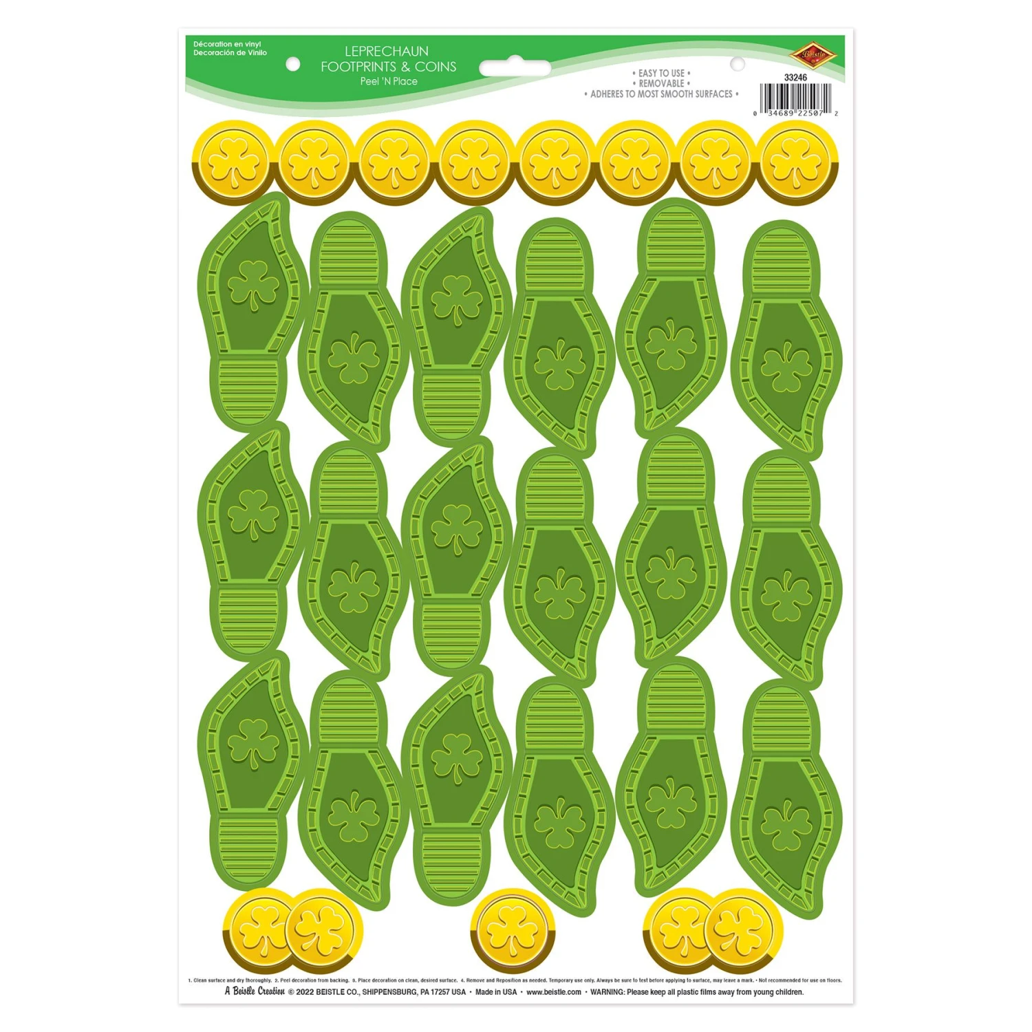 Leprechaun Footprint And Coin Peel And Place 4 Leprechaun Footprint And Coin Peel And Place - Image 2