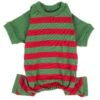 Dog Cotton Red And Green Stripes Pajama - -Christmas Decoration Store evcm6p48q82zhoery3gm
