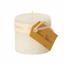 Melon White Timber Pillar Candle - 3.25 Inch