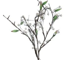39 Inch Lighted Branch - Silver