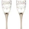 Evergreen 25th Anniversary Champagne Flutes - Set Of 2 -Christmas Decoration Store frbvhpgvopvajdbdm5it