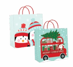 2 Pack Large Kraft Gift Bags -