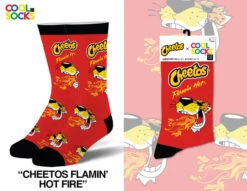 Cheetos Flamin Hot Fire Crew Socks