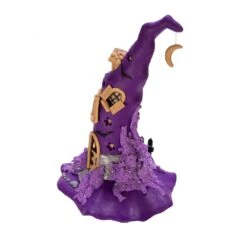 Kurt Adler Purple LED Witch Hat Table Piece -Christmas Decoration Store gwzawrrdz53j9jshr8ip