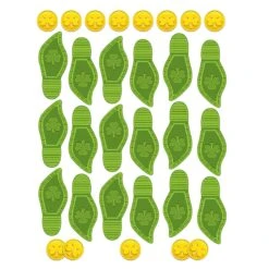 Leprechaun Footprint And Coin Peel And Place