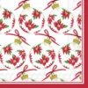 Poinsettia Ornaments - Lunch Napkin