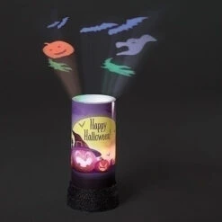 Roman LED Projector Candle - Happy Halloween