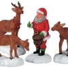 Lemax Santa Feeds Reindeer - Set Of 4 -Christmas Decoration Store jcsek6x5tl3sfuxqzvxi