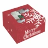Bakery Box - 4 Cup Cakes Or Cookies - Red With Snowflakes -Christmas Decoration Store jk4nvleqgdn8oovhc2hc
