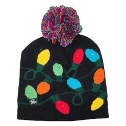 Kurt Adler Battery-Operated LED Light-Up Knit Hat - Christmas Lights