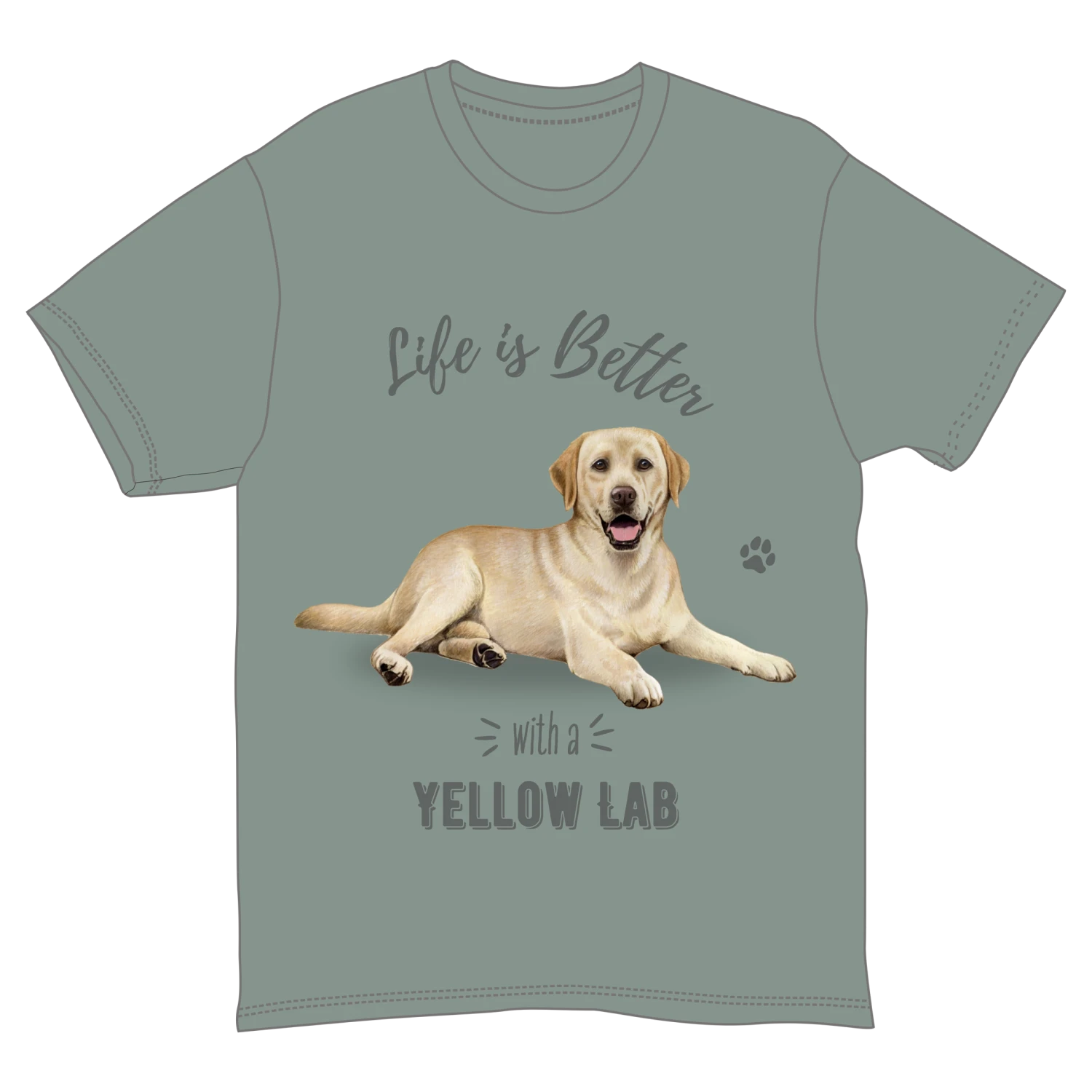 Life Is Better With A Yellow Lab T-Shirt - 7 Life Is Better With A Yellow Lab T-Shirt - - Image 5