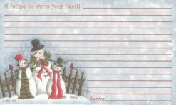 Recipe Cards - 3x5 - Top Hats And Trimmings