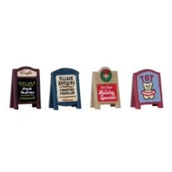 Lemax Village Sidewalk Signs - Set Of 4 -Christmas Decoration Store jrspsylgv51j3p6cwv0o