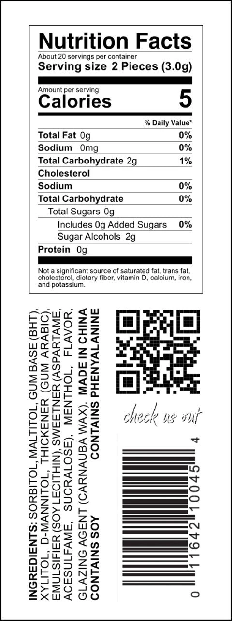 Chowards Sugar Free Gum - Peppermint 4 Chowards Sugar Free Gum - Peppermint - Image 2