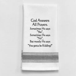 Dish Towel - God Answers All Prayers