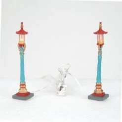 Department 56 Chinatown Post Lamps - 2 Piece Set -Christmas Decoration Store kohwz212eqdqtat89bd4