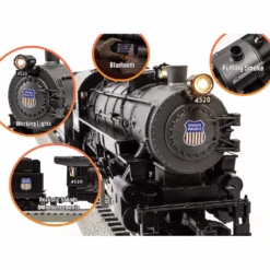 Lionel Union Pacific Flyer - O Gauge - LionChief Train Set With Bluetooth -Christmas Decoration Store kx3fw12rebne3v6xxfd2