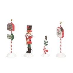 Department 56 Peppermint Panache - 4 Piece Set -Christmas Decoration Store li5zwldaps8lunuuhxiy