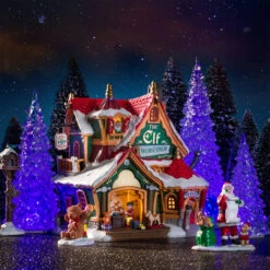 Lemax 3 Color Crystal Lighted Tree - 4 Piece Set -Christmas Decoration Store lodeuuuhmsx5bx6uruah