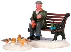 Lemax Feeding The Pigeons - 2 Piece Set -Christmas Decoration Store m3yp45iefwrmr7oc1ikz