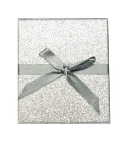 Glitter Gift Box - Silver