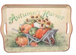 17.3-Inch Long Harvest Design Tray - -Christmas Decoration Store nafqoksh4hqprs6vr2hy